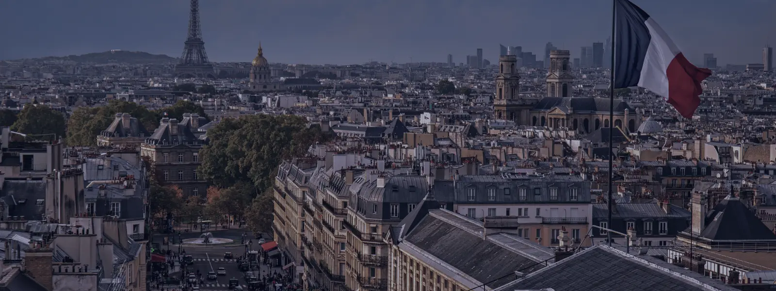 Belle Vue Panoramique Sur Paris Depuis Le Toit Du Panthéon